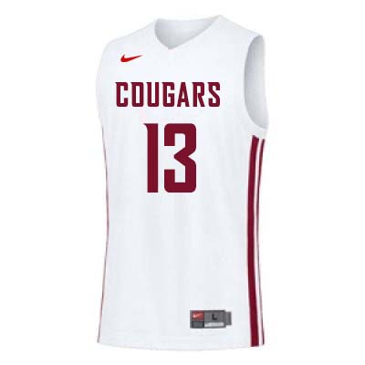 Washington State Cougars #13 Jeff Pollard College Basketball Jerseys Sale-White